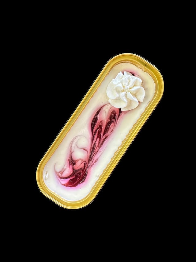 Cheesecake Slice - White Choco Raspberry.
